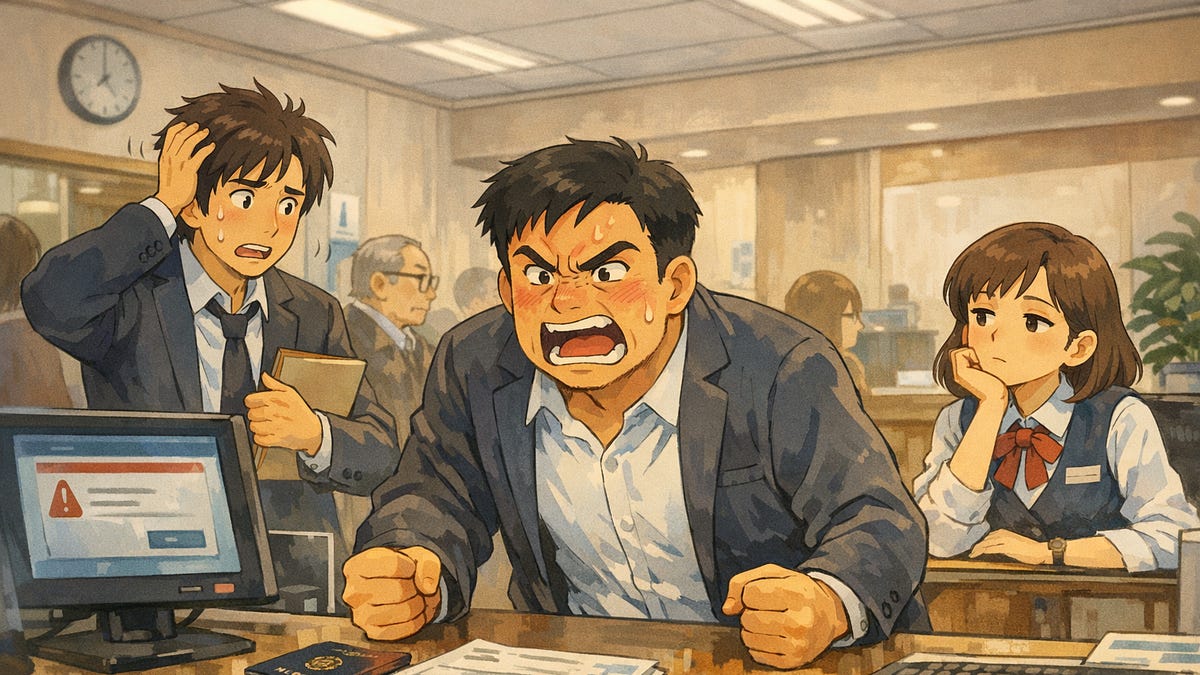 客戶都站在銀行裡,卻翻臉說不買了
